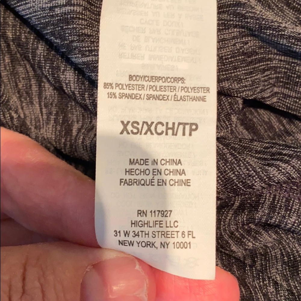 GAIAM Marled Gray Rouched Leg Cropped Leggings - Picture 15 of 16